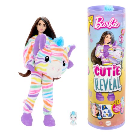 BARBIE Cutie Reveal zebriukės rinkinys, spalvotų sapnų serija, HRK39 