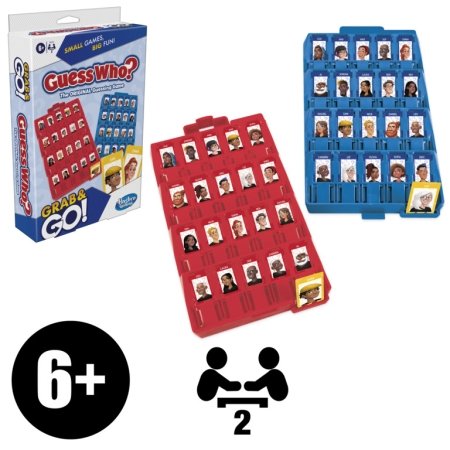 HASBRO GAMING kelioninis žaidimas GUESS WHO, F825774A 