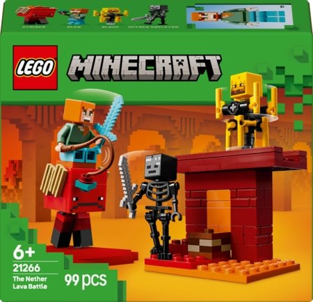 21266 LEGO® Minecraft® Lavos mūšis Nether dimensijoje 