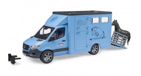 BRUDER MB Sprinter gyvūnų vežėjas su arkliu, 02674 02674