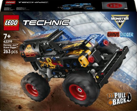 42219 LEGO® Technic Monster Jam™ Grave Digger™ „Ugnis ir ledas“ 
