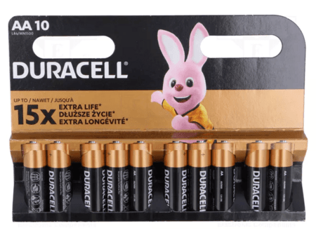 DURACELL baterijos AA, 10 vnt, 250-08444 