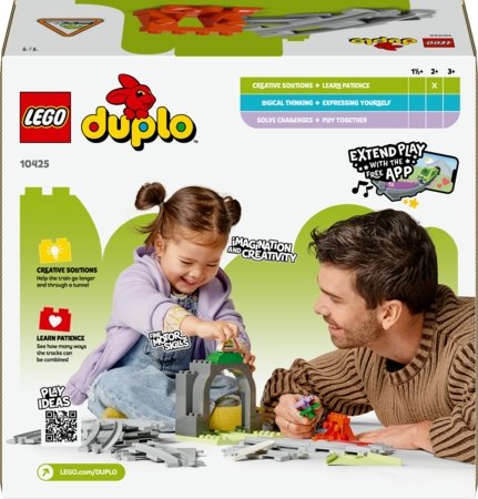 10425 LEGO® DUPLO® Town Traukinuko tunelio ir bėgių papildomas rinkinys 