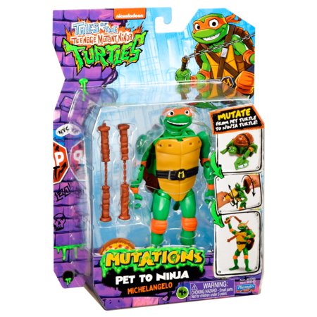 TMNT figūrėlė MUTATIONS PET TO NINJA MICHELANGELO, 83363 