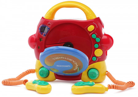 BONTEMPI CD grotuvas su dviem mikrofonais ir šviesų efektais, 43 9970 43 9970