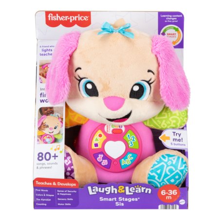 FISHER PRICE išmaniųjų lygių mokomojo šuniuko sesutė, JFD32 