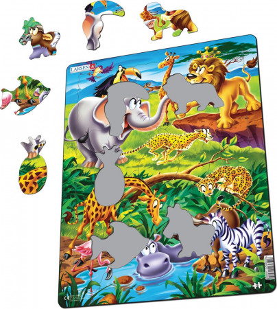 LARSEN PUZZLED dėlionė Safari MAXI 