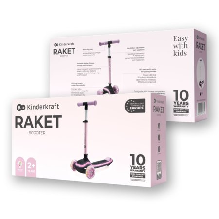 KINDERKRAFT paspirtukas RAKET, rožinis, KRRAKE00PNK0000 