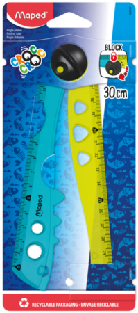MAPED Foldable liniuotė Croc Croc 30cm, 222820300000 222820300000