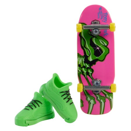 HOT WHEELS pirštų riedlentė su neoninėmis kaukolėmis ikvėptos Tony Hawk asort., HPG21 