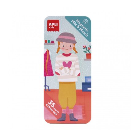 APLI KIDS magnetų rinkinys Mix&Match Mada, APLI18910 Apli18910