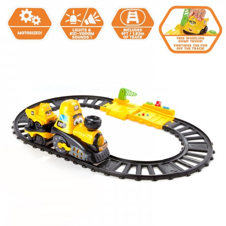 CAT traukinys su šviesomis ir garsais Junior Crew, 82489 82489