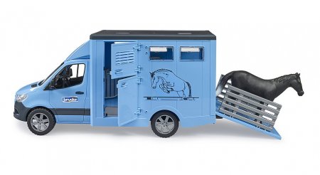 BRUDER MB Sprinter gyvūnų vežėjas su arkliu, 02674 02674