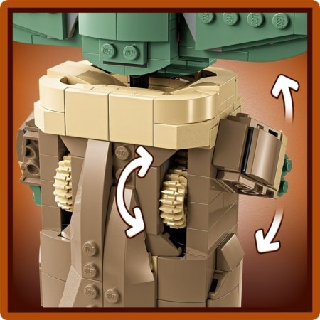 75403 LEGO® Star Wars™ Mandalorian Grogu su skraidančiu vežimėliu 