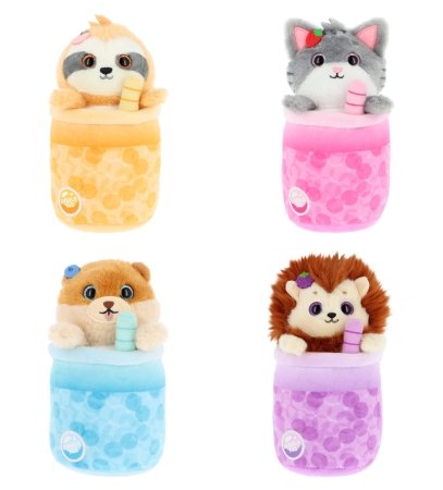 KEEL TOYS Minkštas žaislas burbulinė arbata asort., 16cm, SF3562 