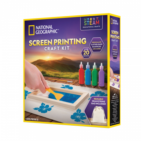 NATIONAL GEOGRAPHIC Rinkinys Screen Printing, RTPRINT RTPRINT