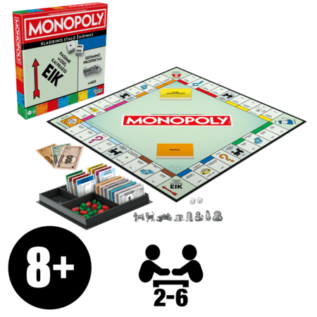 MONOPOLY stalo žaidimas CLASSIC REFRESH (LT), G0009633 