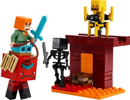 21266 LEGO® Minecraft® Lavos mūšis Nether dimensijoje 