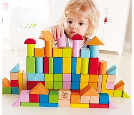 HAPE Medinės kaladėlės 101 vnt., E8247 E8247