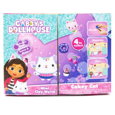 GABBY'S DOLLHOUSE Mini Clay World kūrybinis modelino rinkinys asort., 70-0005 