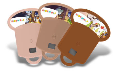 KIDYWOLF istorijų rinkinys Kelionė laiku, 3 istorijos projektoriui KIDYSLIDE, KIDYSTORIES-HI 