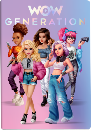 WOW GENERATION sąsiuviniai minkštu viršeliu, 3 vnt.,  A5 formatas, WOW00002 