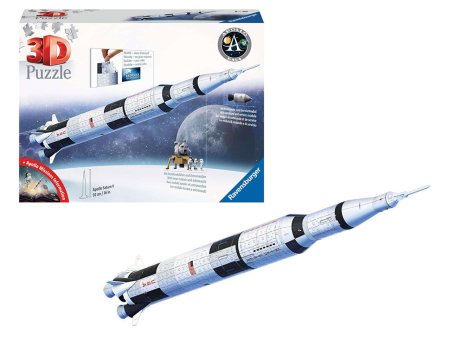 RAVENSBURGER 3D dėlionė Apollo Saturn V Rocket, 440 det., 11545 