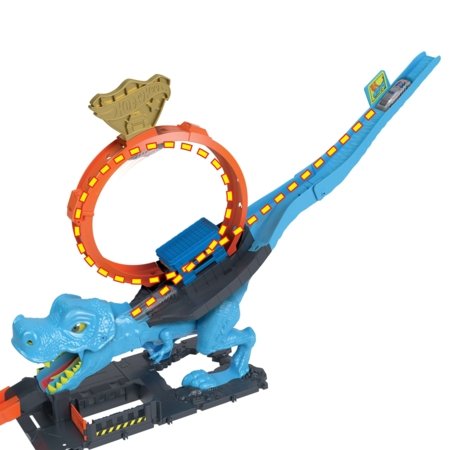 HOT WHEELS rinkinys Dinozauras su kilpa, HKX42 HKX42
