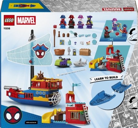 11208 LEGO® ǀ Marvel Spidey And His Amazing Friends Voriuko komandos piratų laivas 