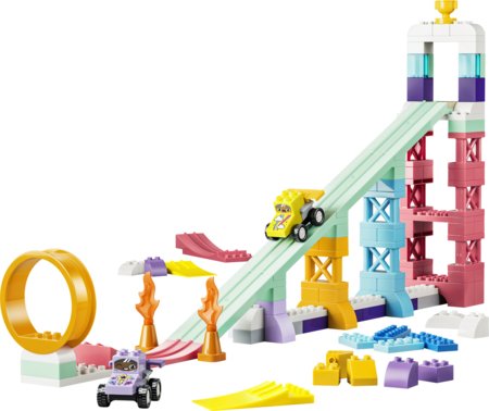 10478 LEGO® DUPLO® Town „3 in 1“ kūrybiškos rampos su automobiliais 