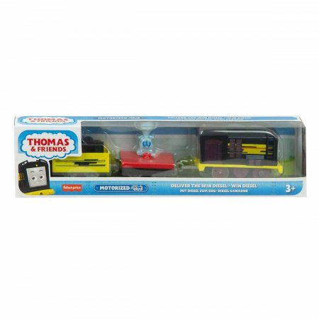 THOMAS & FRIENDS motorizuotas teminis garvežiukas su vagonu 2022, HFX97 HFX97