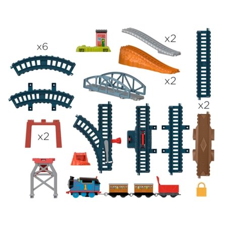 THOMAS & FRIENDS trasa 3 in 1 su motorizuotu garvežiuku, HGX64 HGX64