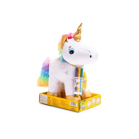 CRAYOLA spalvinamas pliušinis žaislas Color Me Plush - Unicorn, 4026316 