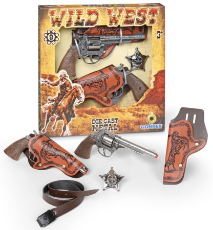 GONHER rinkinys kaubojaus ginklų WILD-WEST, 158/0 158/0