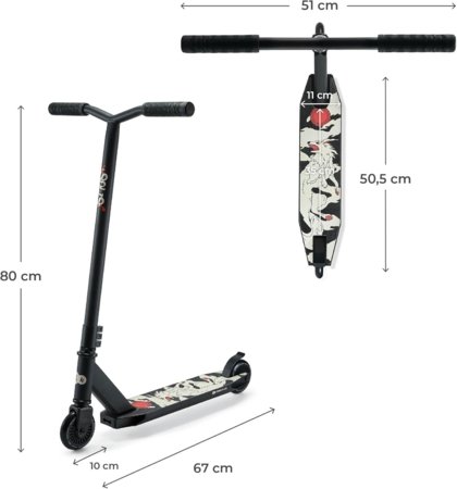KINDERCRAFT sportinis paspirtukas SOLIS, juodas, KRSOLI00BLK0000 