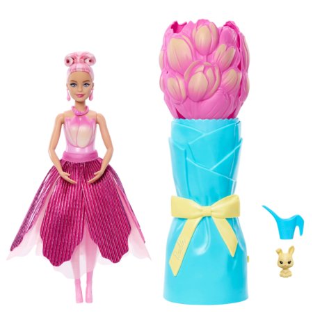 BARBIE Petal Pop lėlė tulpių puokštėje, JMF57 