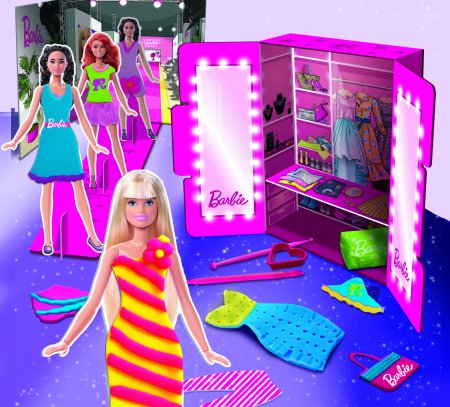 LISCIANI Barbie kūrybinis rinkinys su modelinu Fashion Show, 88867 