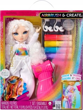 RAINBOW HIGH lėlė su spalvinamais plaukais ir drabužiais, asort., 543336 