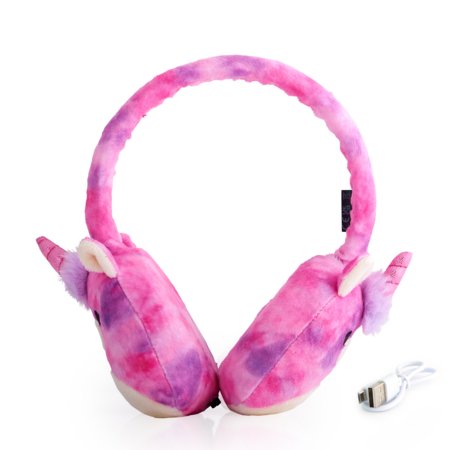 SQUISHMALLOWS pliušinės Bluetooth ausinės Lola, HMSQMBT-LOLA 