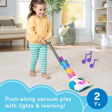 FISHER-PRICE LAUGH AND LEARN 2 in 1 žaislinis dulkių siurblys, JMM33 