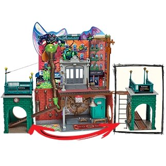 TMNT žaidimų komplektas Sewer Lair, 83478 83478