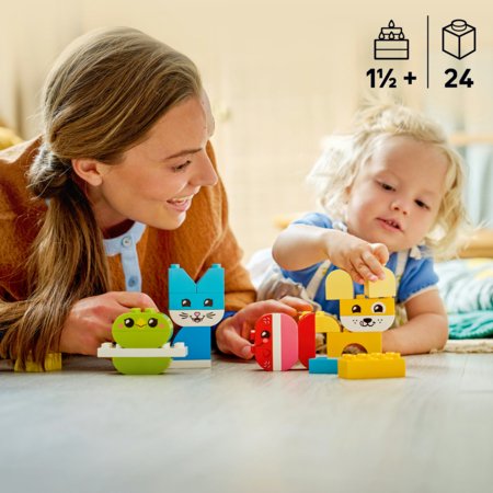 10477 LEGO® DUPLO® mano pirmieji „3 in 1“ kūrybiški gyvūnėliai 