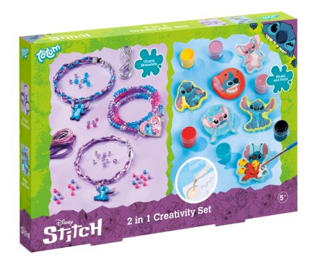 TOTUM DISNEY STITCH 2 in 1 kūrybinis rinkinys, 700178 