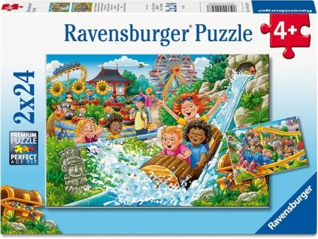 RAVENSBURGER PUZZLE dėlionė Pramogų parkas, 2x24 det., 12004258 7 
