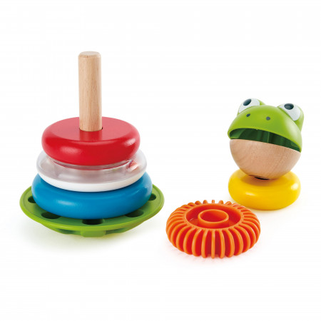 HAPE Lavinamasis žaislas piramidė Ponas Varlius, E0457 E0457