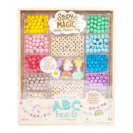 STORY MAGIC kūrybinis rinkinys Mediniai karoliukai su raidėmis (ABC), 201247 