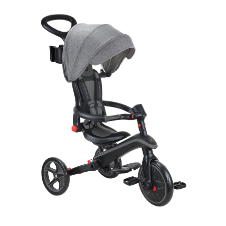 GLOBBER triratukas Explorer Trike 4in1,juodas-pilkas, 732-120 