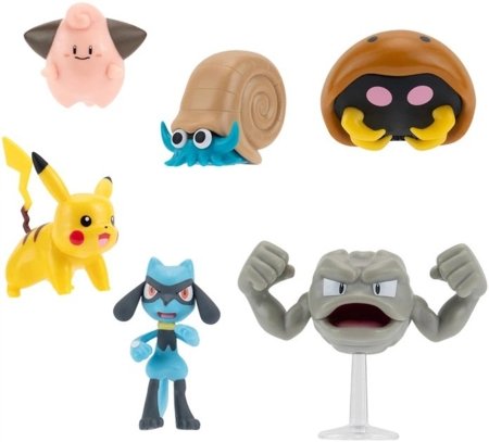 POKEMON veiksmo figūrėlių rinkinys, 6 vnt., PKW3613 