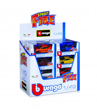 BBURAGO 1/43 automodelis STR Fire Dispenser, asort, 18-30010 18-30010