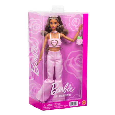 BARBIE Deluxe Fashionistas lėlė rožiniu kostiumėliu, JJN72 